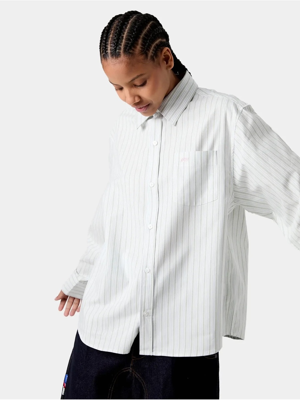 Eme Studios Faelled Green Boxy Shirt - S